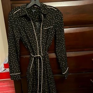 Belted shirt dress
